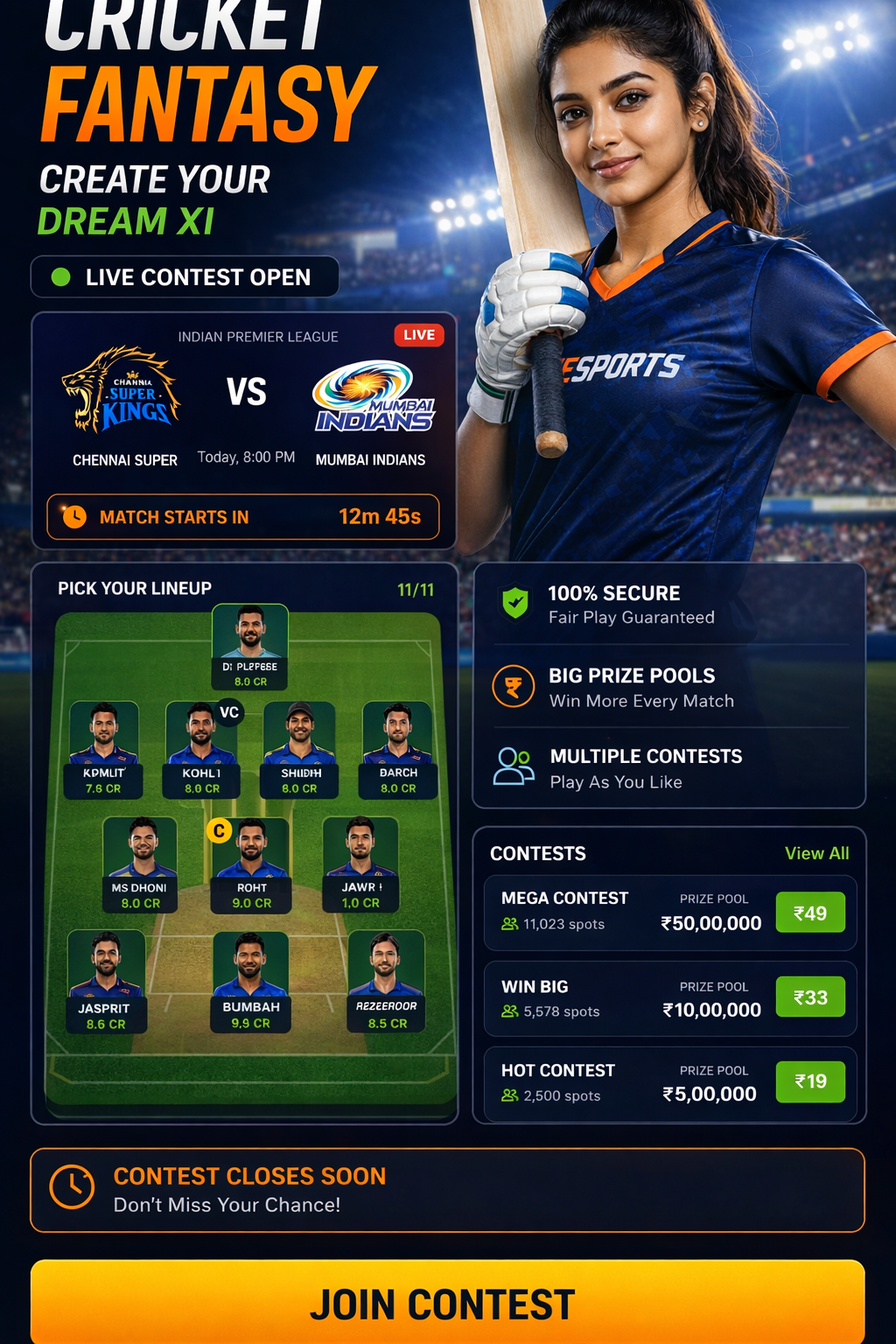 Come Cricket Game cricket matchday visual